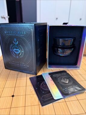 Mystic Nebula Scrub Set - Black and Holographic
